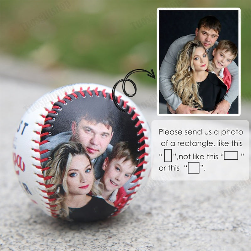 Custom Photo Baseball, Personalized Baseball, New Dad Gift