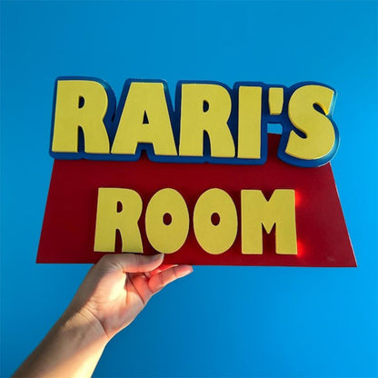 Toy Story Style  Name Door / Wall Plaque / Sign