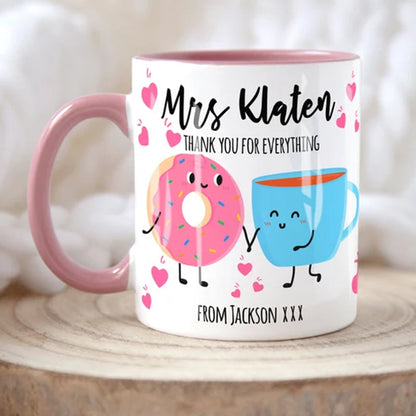 Personalised Teacher Thank You Gift, Teacher Mug With Name