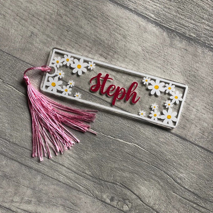 Personalised Daisy Bookmark Gift for teachers