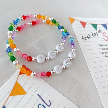 First day of school bracelet set | kindergarten bracelet