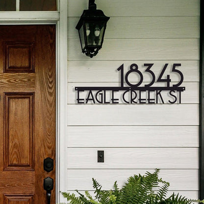 Large House Number Address Sign, Address plaque, Metal Address Sign