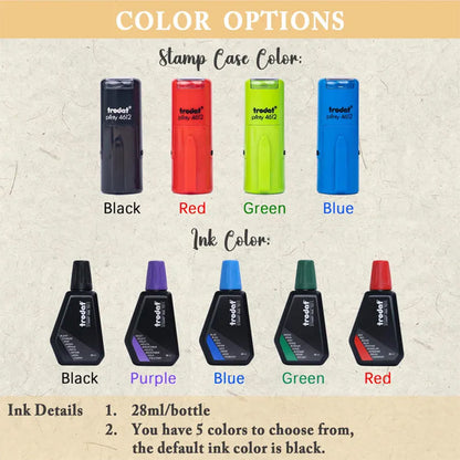Custom Mini Loyalty Card Stamp · Custom Mini Rubber Logo Stamp