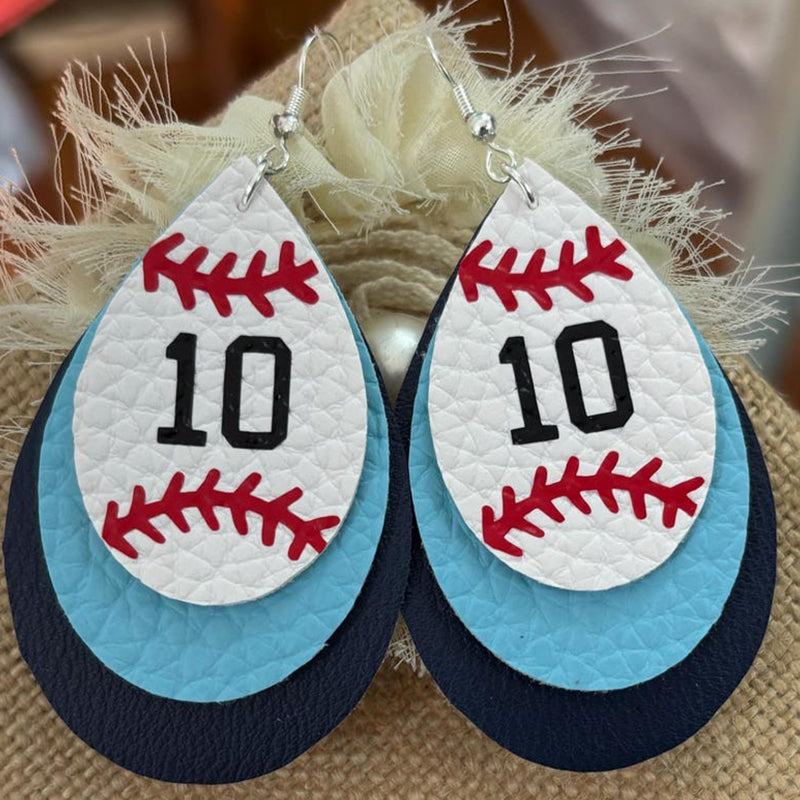 Custom baseball earrings, baseball gift, Game day earrings