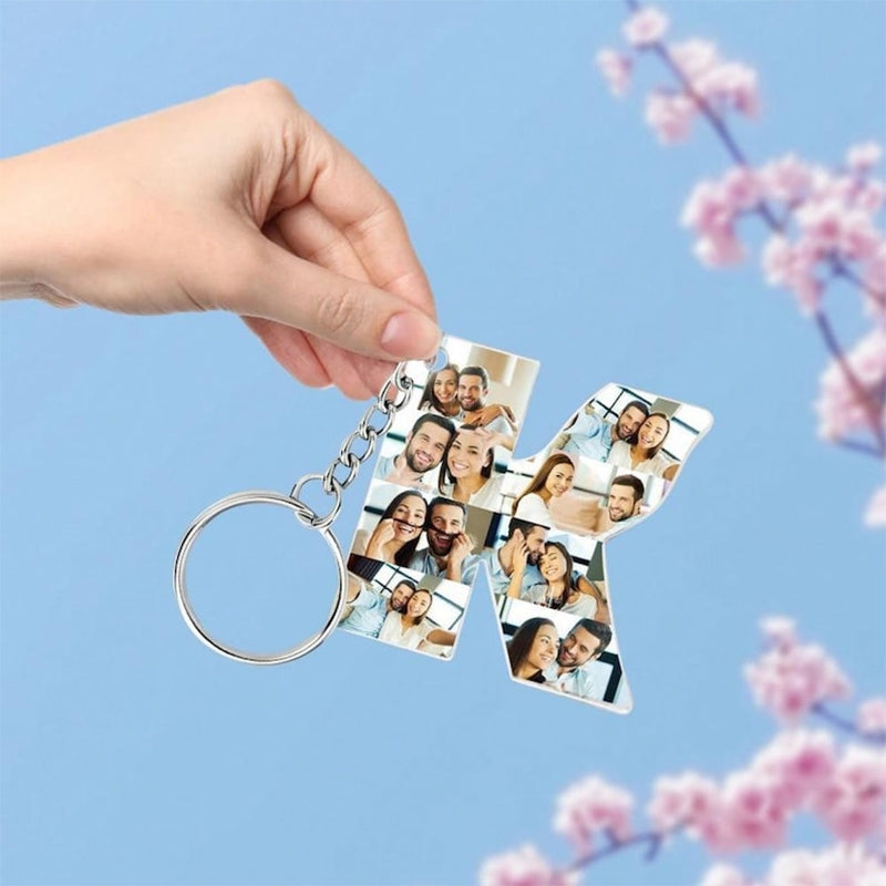 Personalized Photo Letter Keychain