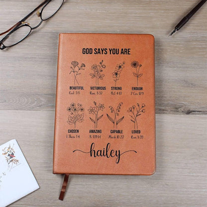 Personalized Prayer Journal For Women Custom Positive Affirmations Journal Christian Gift