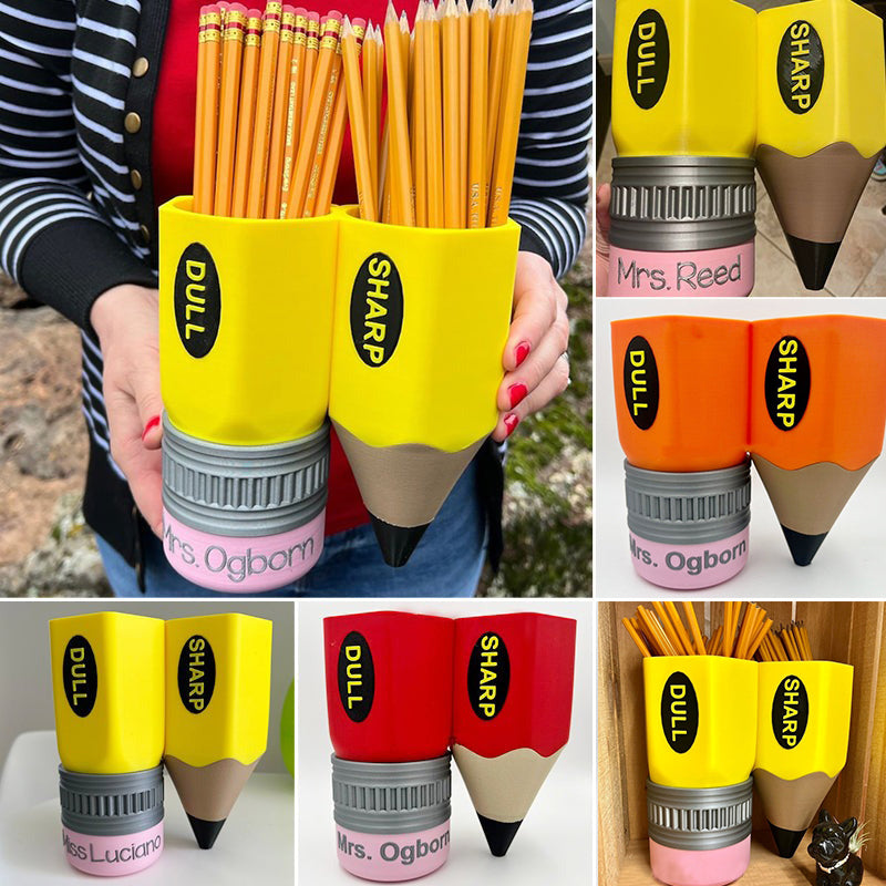 Pencil holder for primary school teachers desk sharp dull