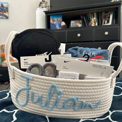 Baby Shower Gift, Baby gifts, Handmade Basket for Baby Shower