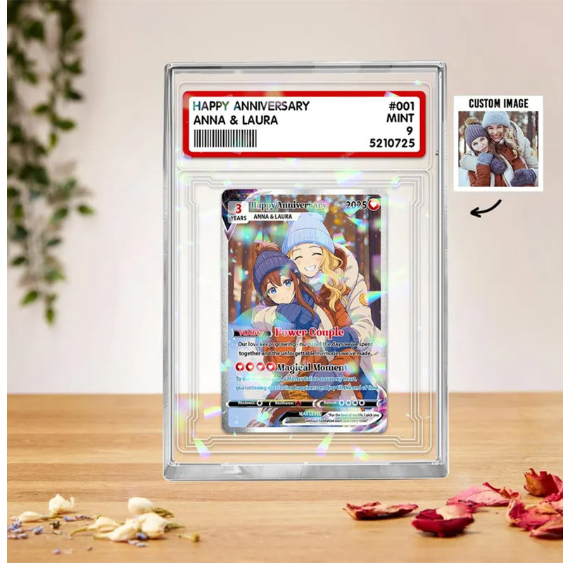Personalized Poke Love Acrylic Card