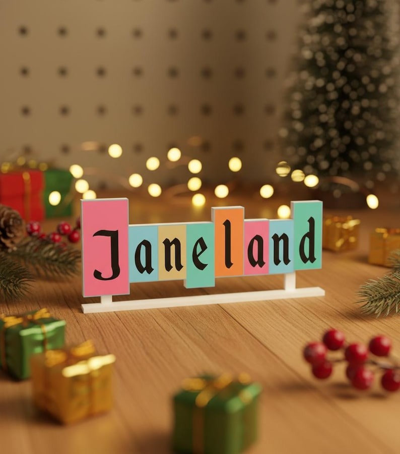 Personalized Desk Name Plate, Desk Name Disney Sign