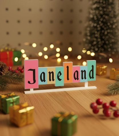 Personalized Desk Name Plate, Desk Name Disney Sign
