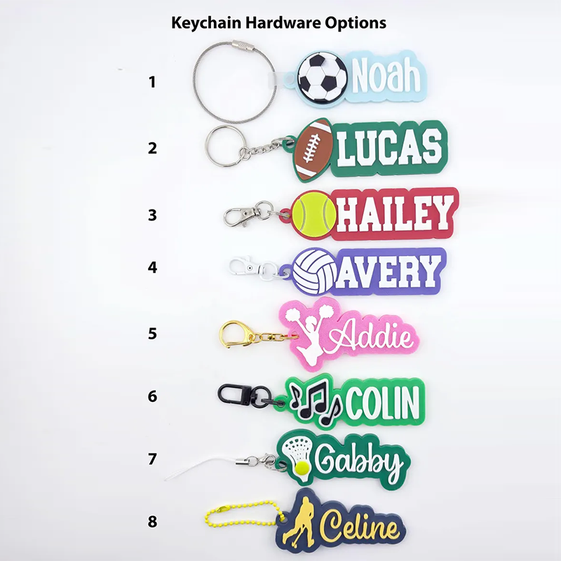 Personalized Soprt Name Tag Keychain