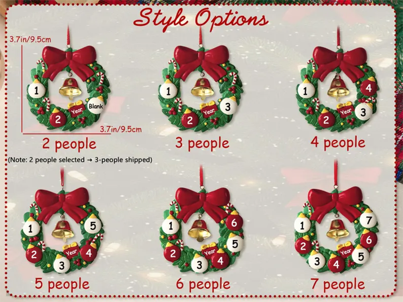 2025 Family Christmas Tree Ornament, Christmas Ornaments With Name