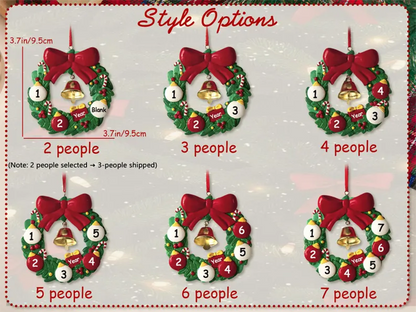 2025 Family Christmas Tree Ornament, Christmas Ornaments With Name