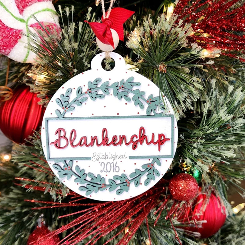 Personalized Family Christmas Ornament