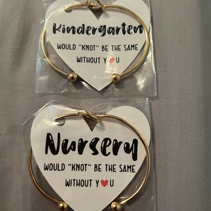 Teacher “knot” Bracelets / Teacher Gifts
