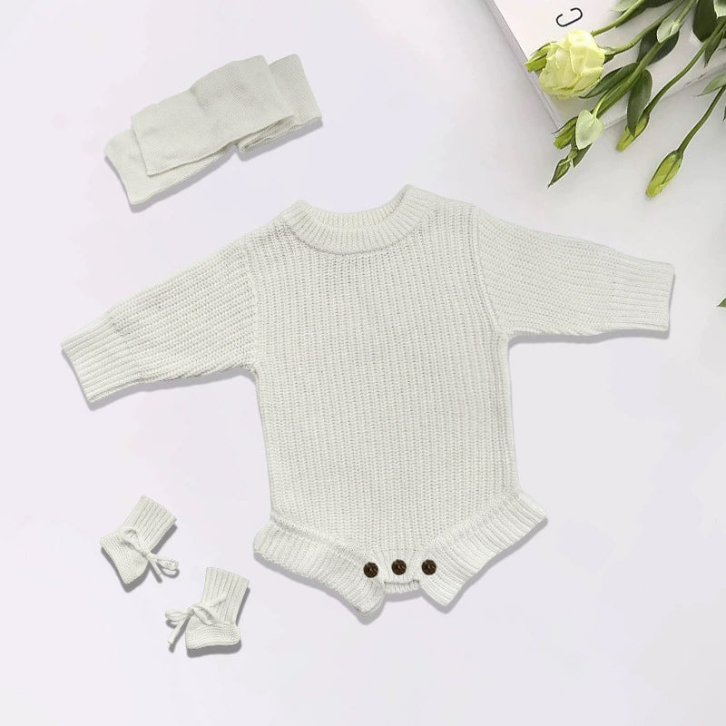Personalized Embroidered Baby Romper, Baby Name Ruffle Romper