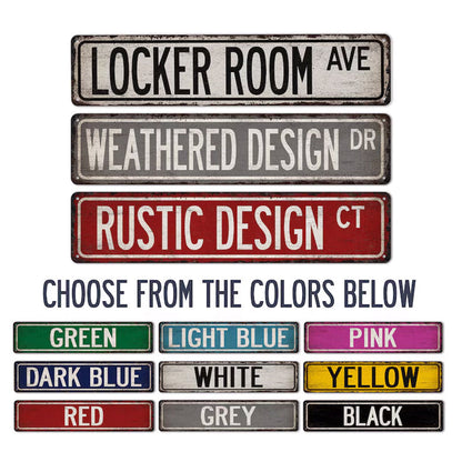 Rustic Street Sign, Custom Street Sign, Vintage Looking Personalized Sign