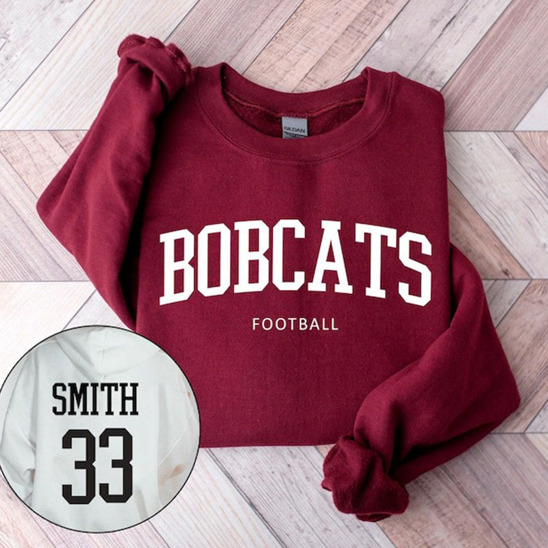 Custom Football Team Sweatshirt - Front and Back Personalized Hoodie