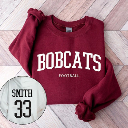 Custom Football Team Sweatshirt - Front and Back Personalized Hoodie