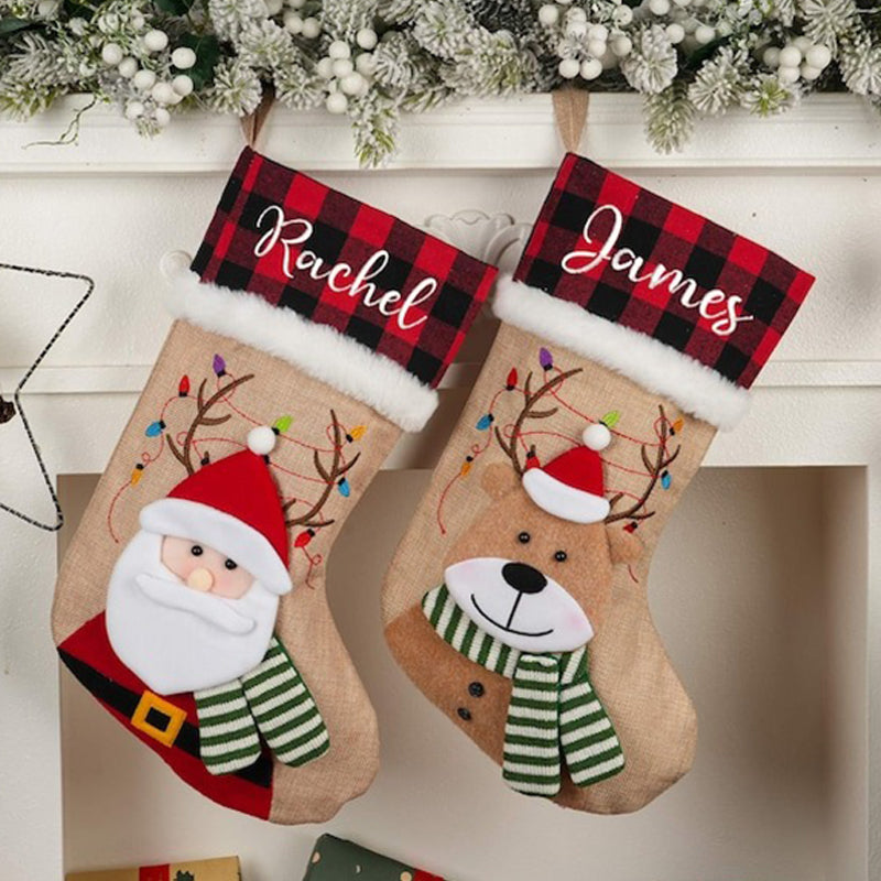 Personalized Knitted Christmas Stocking