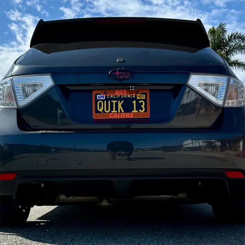 Custom engraved license plate frame