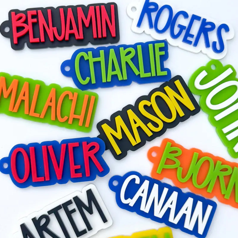 Backpack Keychain Name Tag | Acrylic Name Keychain | Personalized Acrylic Name Tag