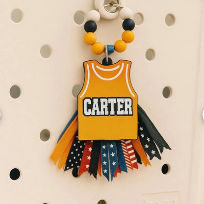 Personalized Sports Bag Tag | Custom Name Keychain | Team Gift | Bogg Bag Accessory