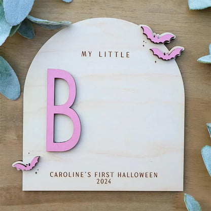 DIY Footprint Art, Baby's First Halloween, My Little Boo Sign