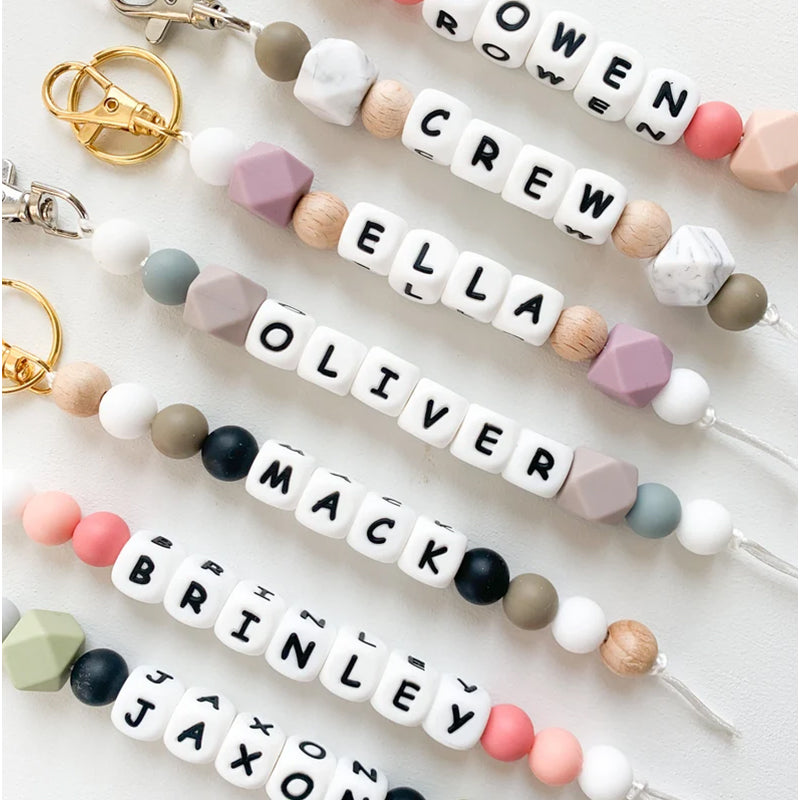 Name Keychain | Personalized Keychain | Custom Pacifier Clip