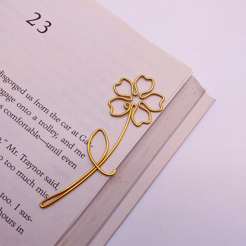 Rose Tulip Sakura Sunflower Wire , Personalized Gift Flower Planner Clip