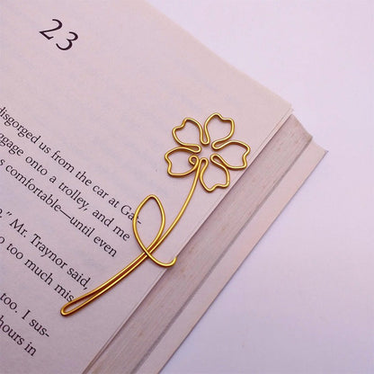 Rose Tulip Sakura Sunflower Wire , Personalized Gift Flower Planner Clip
