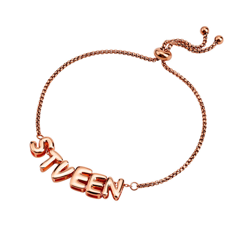 Bubble Name Bracelets, Personalized Name Bracelets