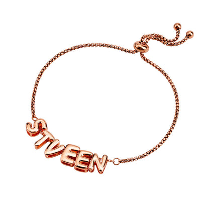 Bubble Name Bracelets, Personalized Name Bracelets