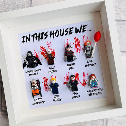 In This House We… Horror Gift Frame (Halloween Scary Movie)
