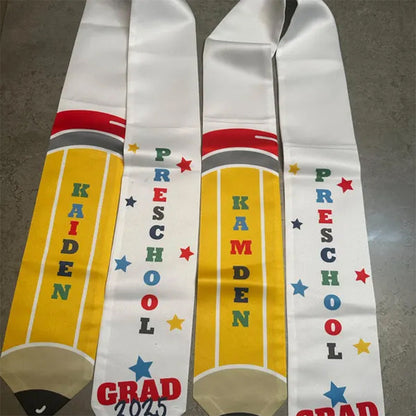 Kindergarten Graduation Stole For Kids, Preschool Graduation Stole With Name