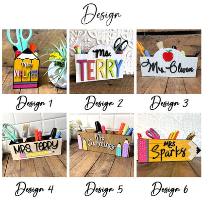 Teacher’s Gift Pencil Holder Desk Organizer
