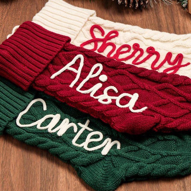 Personalized Christmas Stocking Embroidered Holiday Stocking