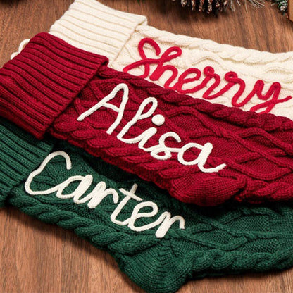 Personalized Christmas Stocking Embroidered Holiday Stocking