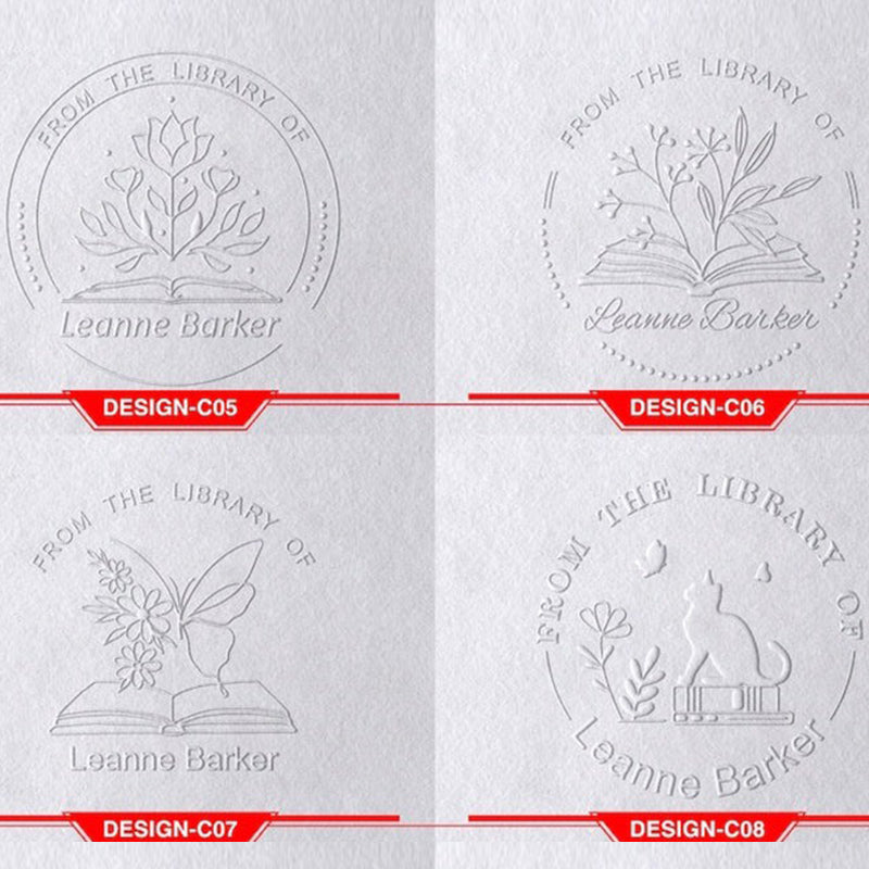 Book Embosser Personalized , Custom Stamp Embosser, Book Stamp, From The Library Of Stamp, Library Stamp