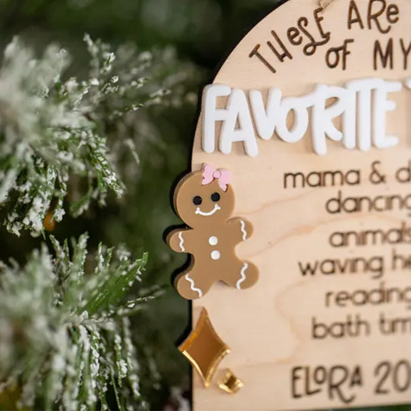 Few Of My Favorite Things Ornament, Personalized Kids Keepsake Ornament