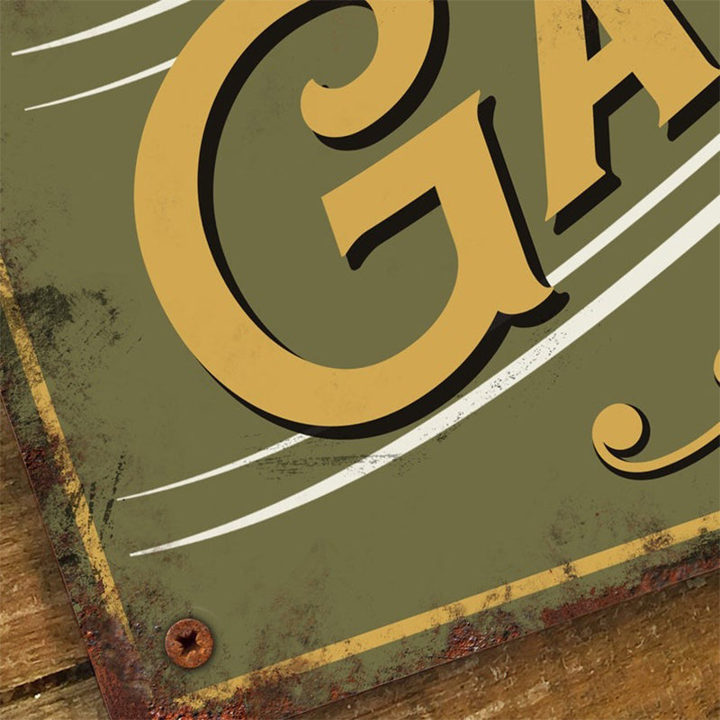 Personalised Garage Sign Metal Wall Door Plaque Accessory