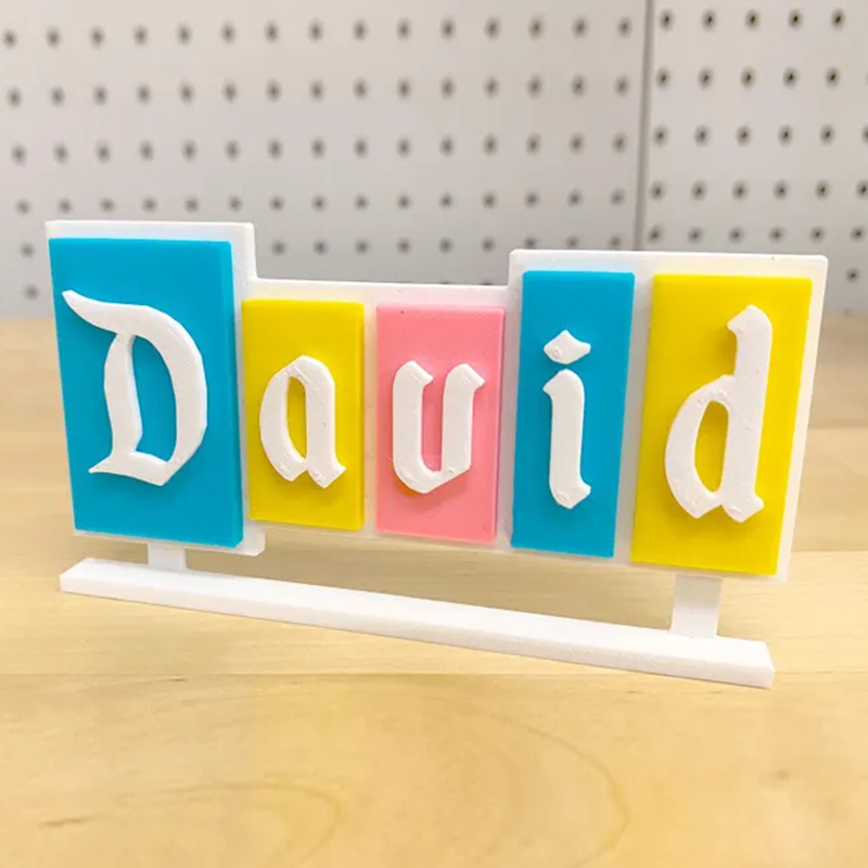Personalized Desk Name Plate, Desk Name Disney Sign