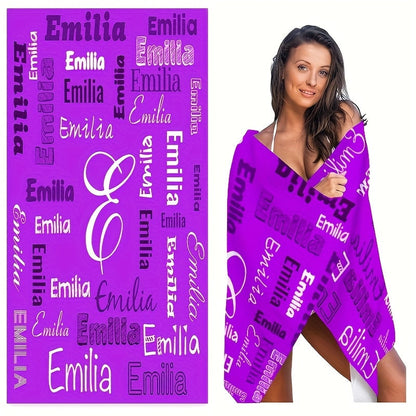 Personalized Name Beach Towel - Super Soft