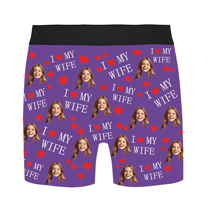 Customized Boxers with Images, Personalized Face Photo Boxers