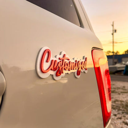 Custom Car Name Emblem Badge Custom
