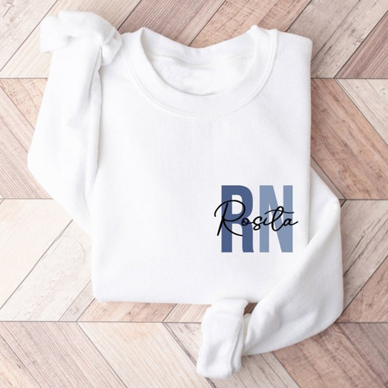 Custom Registered Nurse Sweatshirt With Name