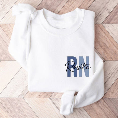 Custom Registered Nurse Sweatshirt With Name