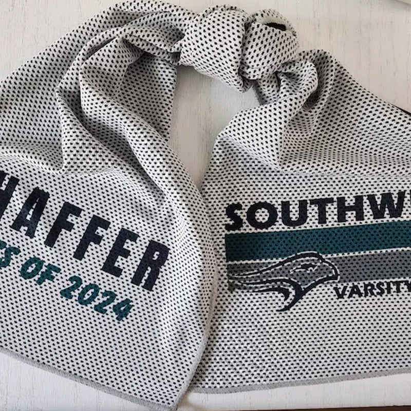 Personalized Cooling Sports Towel Baseball Team Custom Order Wet Rag Hot Days Sport