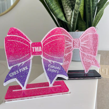 Cheerleader Bow Award, Trophy, Recognition Gift